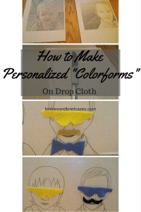 How to Make Personalized Colorforms. Upcycle drop cloth and cardboard to make a creative and fun activity for kids that they will love!