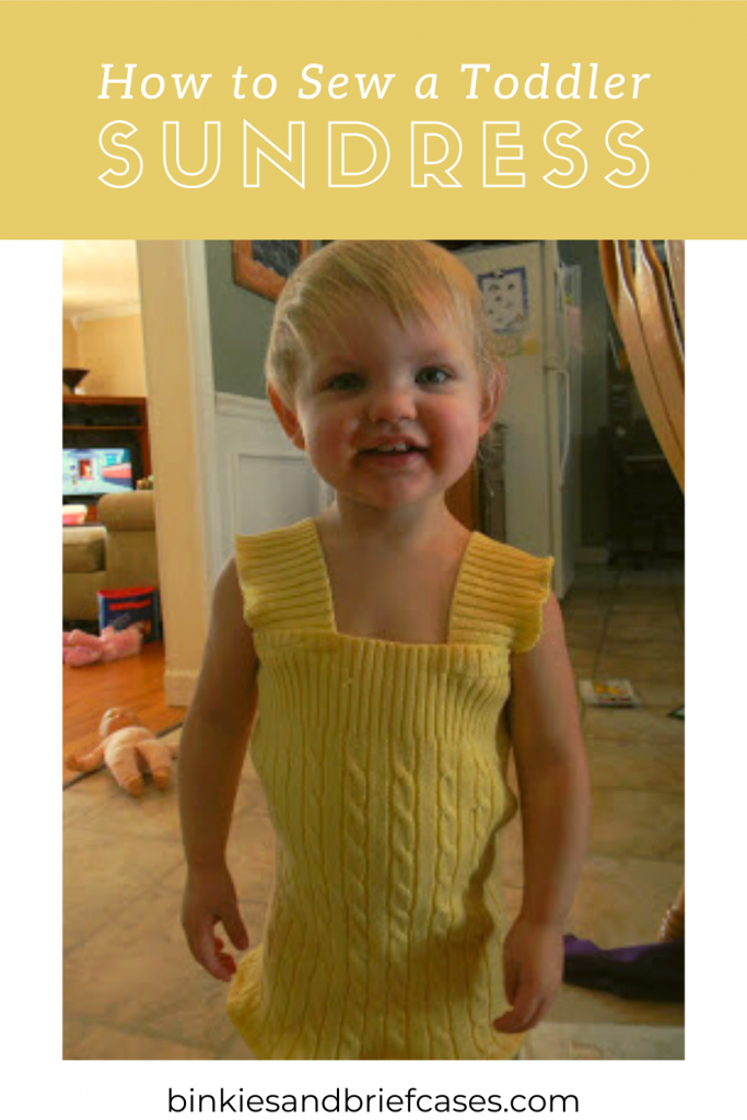 How to Sew a Toddler Sundress
