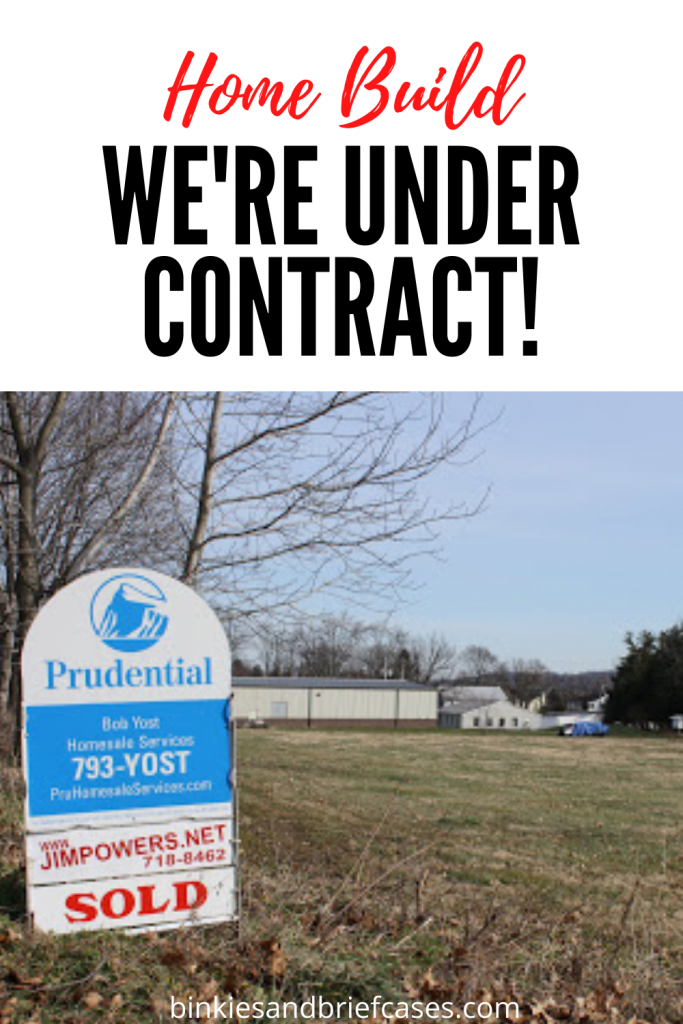 We're under contract on our new home build
