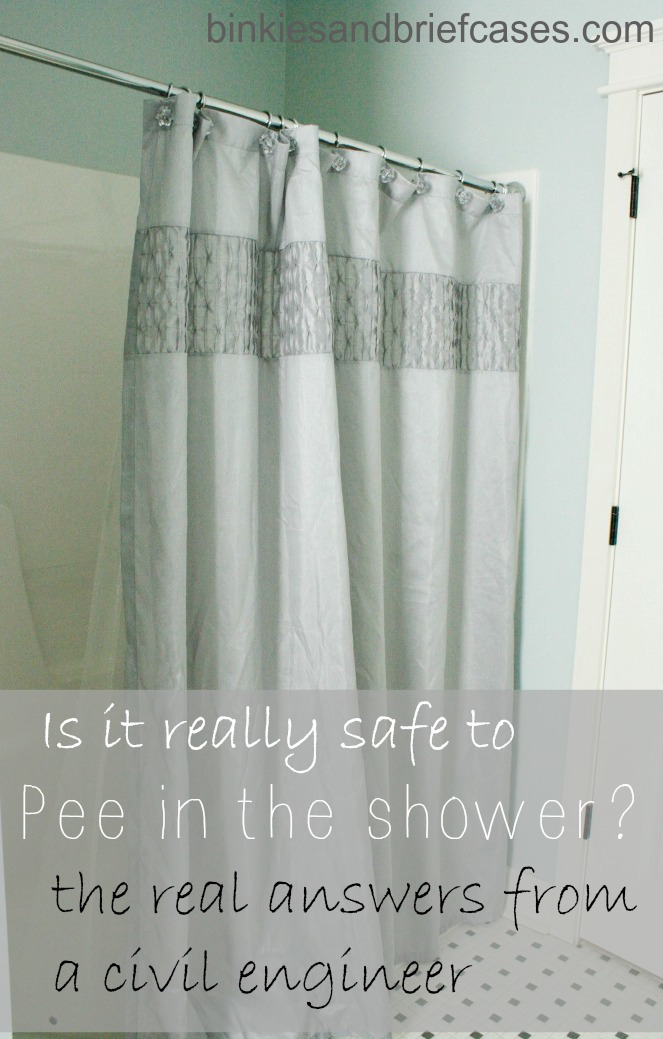Is it safe to pee in the shower
