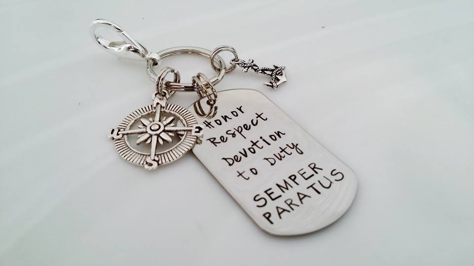 feeling loved coast guard necklace