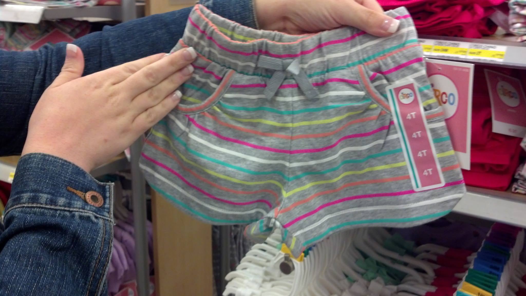 target baby girl shorts
