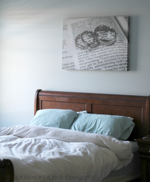 wedding rings on top of Bible Verse