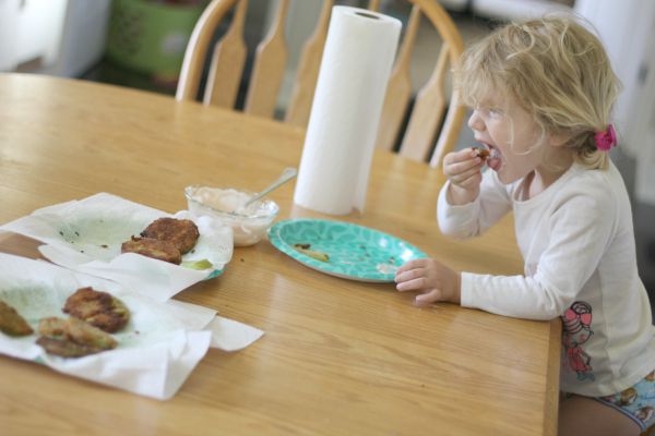 kids love fried green tomatoes
