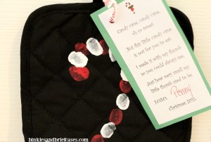 candycane potholder with poem