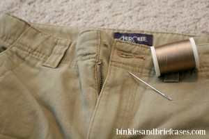 How to add snaps to pants for children with special needs.