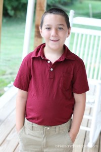How you can replace the button on your child's pants with a snap.