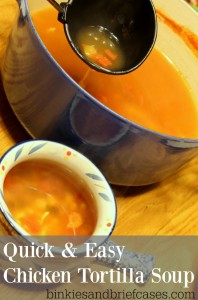 Quick and easy chicken tortilla soup recipe. Get dinner on the table in 20 minutes tonight.
