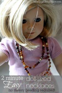 Easy necklaces for American Girl dolls