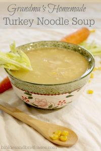 Homemade turkey soup recipe. Warms the soul and great for using left-overs!