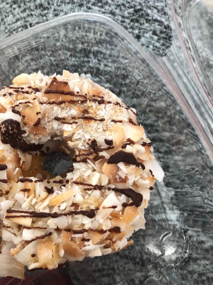 vegan gluten free doughnut from Erin McKenna's bakery