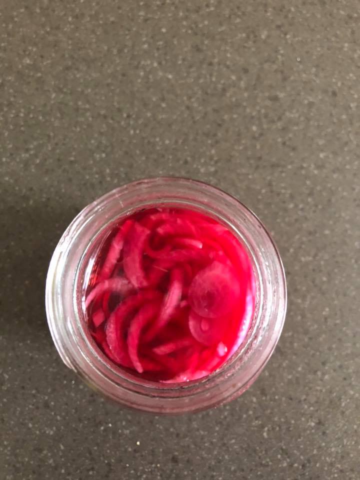 pickled red onion