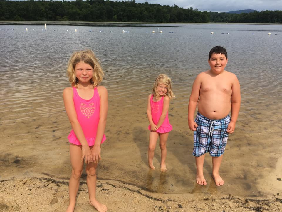 family beach trip at a state park