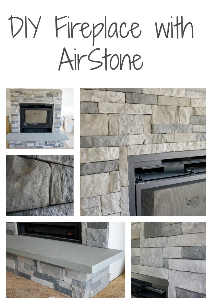 DIY Fireplace with AirStone