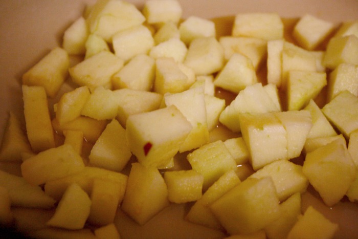apples chopped