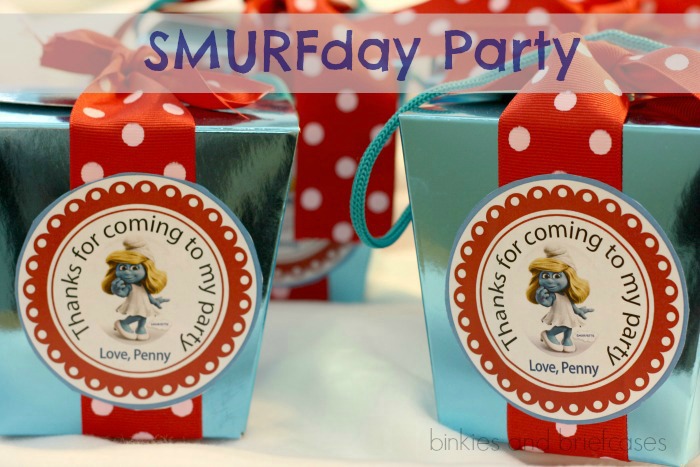 smurf themed party ideas 