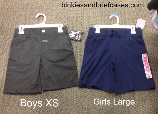 boys v girls clothes